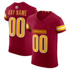 Kooe Custom W.Commanders Burgundy Team Vapor F.U.S.E. Elite Stitched Jerseys