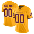 Kooe Custom W.Commanders Gold Limited Color Rush Home Game Any Name & Numbers Stitched Jerseys