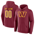 Kooe Custom W.Commanders Team Authentic Personalized Name & Number Hoodie Stitched Jerseys