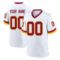 Kooe Custom W.Commanders White Home Game Any Name & Numbers Stitched Jerseys