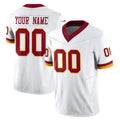 Kooe Custom W.Commanders White Limited Vapor F.U.S.E. Home Game Any Name & Numbers Stitched Jerseys