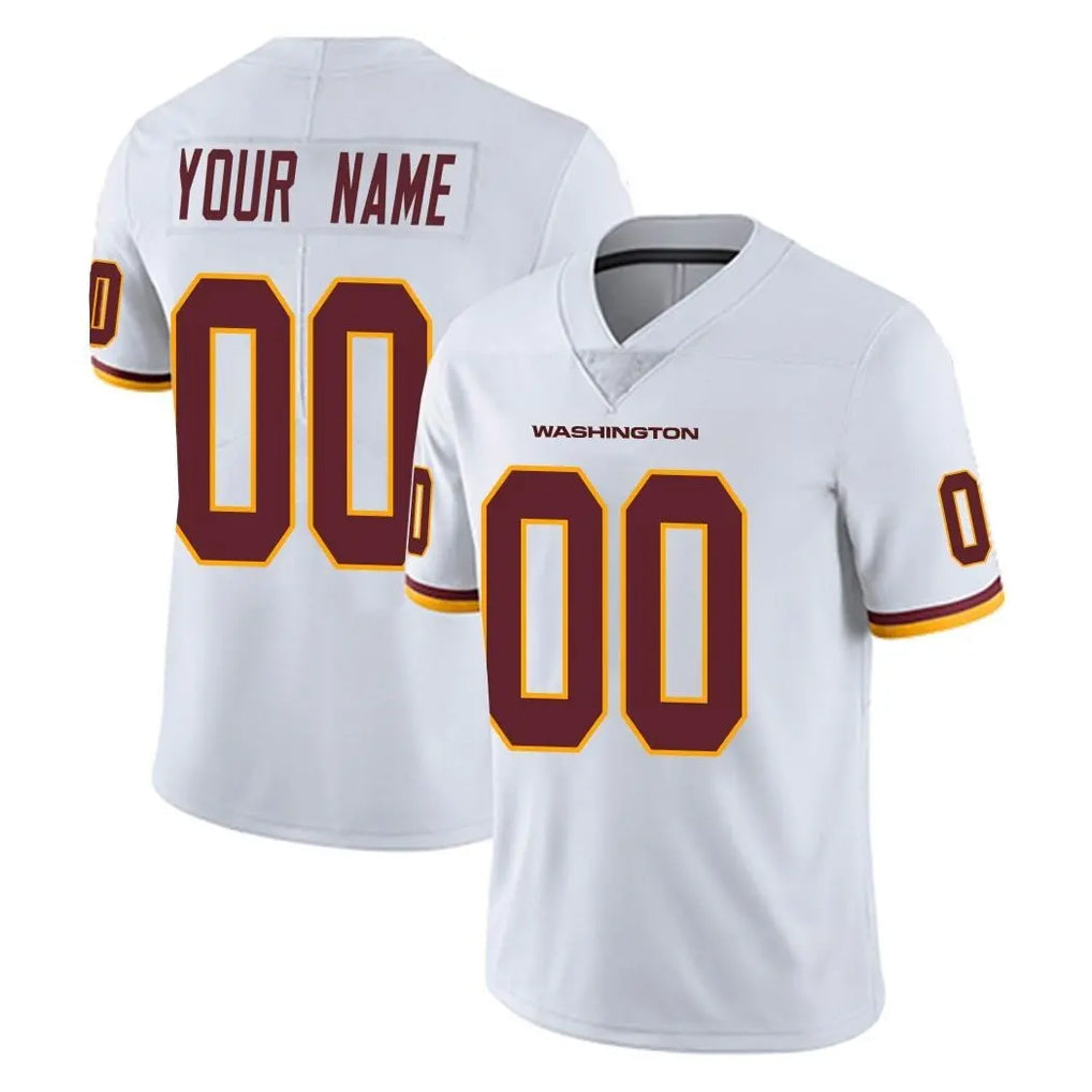 Kooe Custom W.Commanders White Limited Vapor Untouchable Home Game Any Name & Numbers Stitched Jerseys