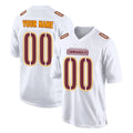 Kooe Custom W.Commanders White Tundra Fashion Home Game Any Name & Numbers Stitched Jerseys