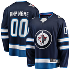 Kooe Custom W.Jets Blue Home Breakaway Jerseys