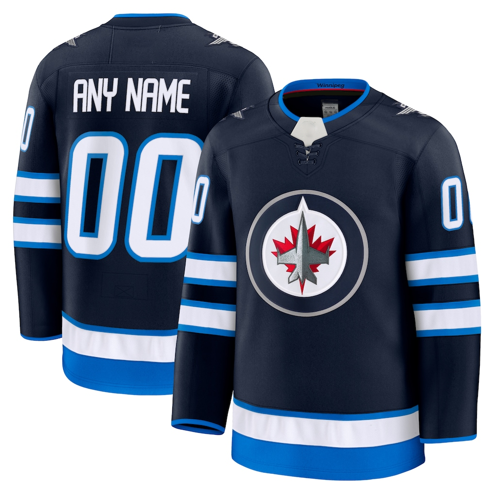 Kooe Custom W.Jets Navy Home Premium Jerseys
