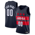 Kooe Custom W.Wizards Navy 2024-25 Swingman Jerseys - Statement Edition