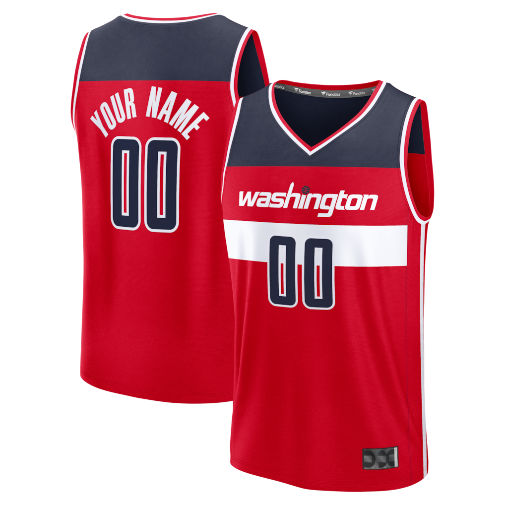 Kooe Custom W.Wizards Red Fastbreak Jerseys - Icon Edition