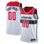 Kooe Custom W.Wizards White Swingman Jerseys - Association Edition