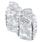 Kooe D.Broncos Arctic Camo Salute to Service Hoodies Limited Game Blank Player Stitched Jerseys
