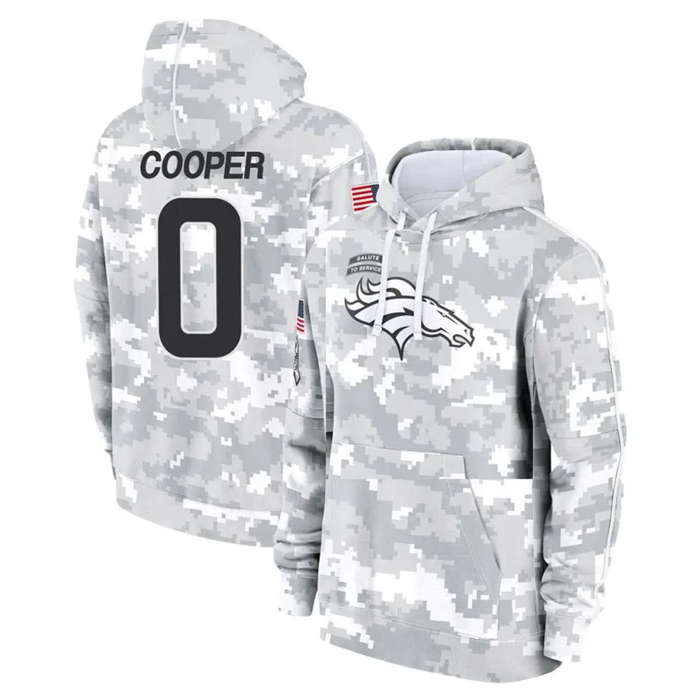 Kooe D.Broncos #0 Jonathon Cooper Player Arctic Camo Salute to Service Hoodies Limited Game Stitched Jerseys