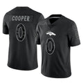 Kooe D.Broncos #0 Jonathon Cooper Player Black Reflective Limited Stitched Jerseys