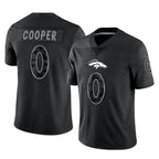 Kooe D.Broncos #0 Jonathon Cooper Player Black Reflective Limited Stitched Jerseys