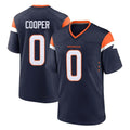 Kooe D.Broncos #0 Jonathon Cooper Player Navy Home Game Stitched Jerseys