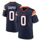 Kooe D.Broncos #0 Jonathon Cooper Player Navy Home Game Stitched Jerseys