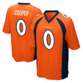 Kooe D.Broncos #0 Jonathon Cooper Player Orange Color Home Game Stitched Jerseys