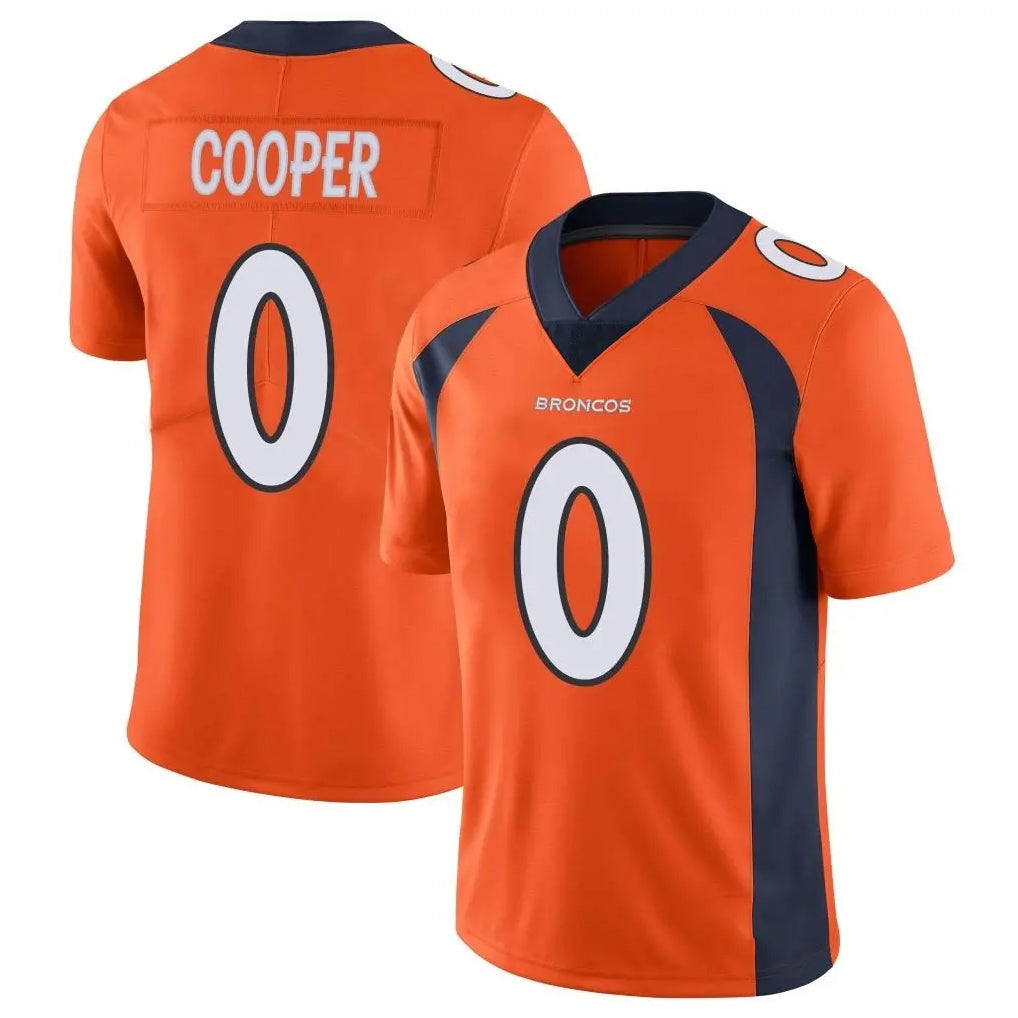 Kooe D.Broncos #0 Jonathon Cooper Player Orange Color Vapor Untouchable Limited Game Stitched Jerseys