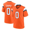 Kooe D.Broncos #0 Jonathon Cooper Player Orange Home Game Stitched Jerseys