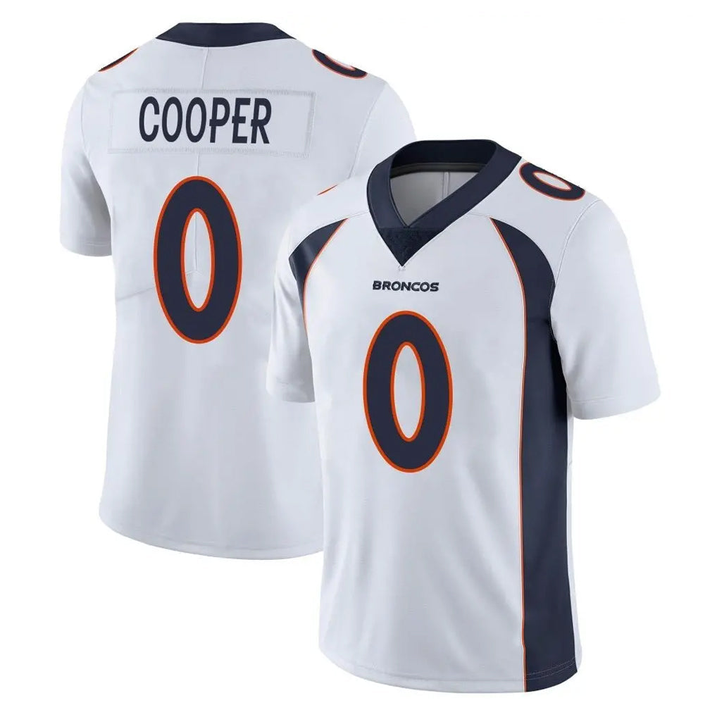 Kooe D.Broncos #0 Jonathon Cooper Player White Vapor Untouchable Limited Home Game Stitched Jerseys