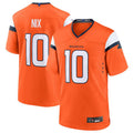 Kooe D.Broncos #10 Bo Nix Orange 2024 Draft First Round Pick Player Game Jersey American Stitched Jerseys