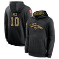 Kooe D.Broncos #10 Bo Nix Player Black Salute to Service Pullover Hoodies Limited Stitched Jerseys