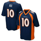 Kooe D.Broncos #10 Bo Nix Player Navy Game Stitched Jerseys