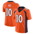 Kooe D.Broncos #10 Bo Nix Player Orange Color Vapor Untouchable Limited Game Stitched Jerseys