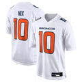 Kooe D.Broncos #10 Bo Nix Player White Fashion Limited Game Stitched Jerseys