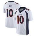 Kooe D.Broncos #10 Bo Nix Player White Vapor Untouchable Limited Home Game Stitched Jerseys
