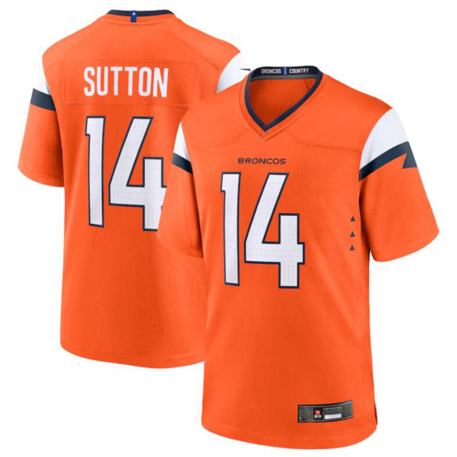 Kooe D.Broncos #14 Courtland Sutton Orange Game Jersey American Stitched  Jerseys