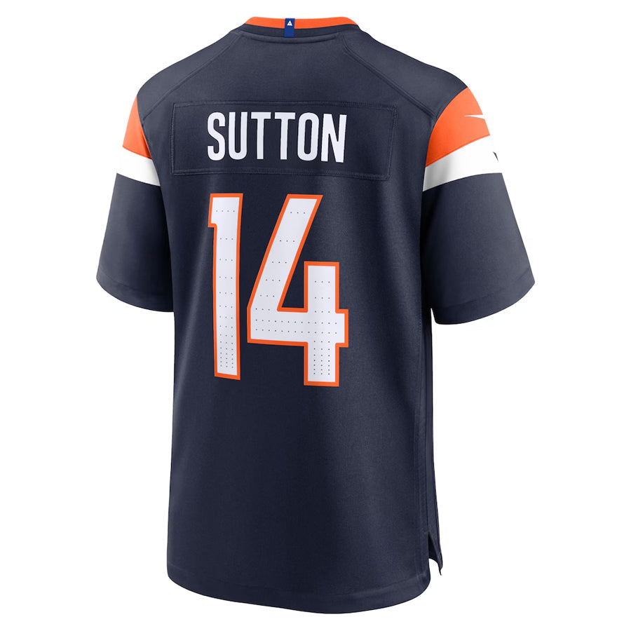 Kooe D.Broncos #14 Courtland Sutton Player Navy Home Game Stitched Jerseys