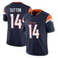Kooe D.Broncos #14 Courtland Sutton Player Navy Limited Vapor F.U.S.E. Home Game Stitched Jerseys