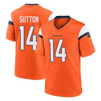 Kooe D.Broncos #14 Courtland Sutton Player Orange Home Game Stitched Jerseys