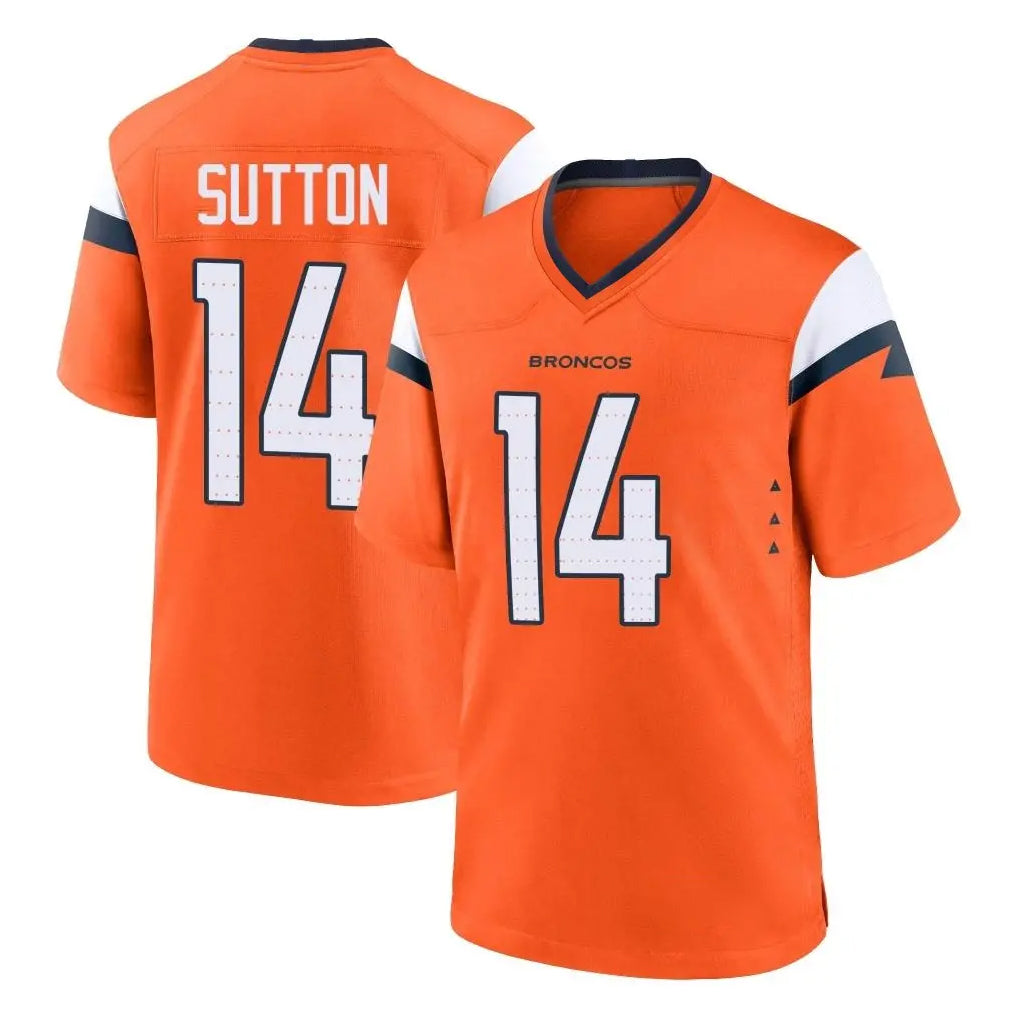 Kooe D.Broncos #14 Courtland Sutton Player Orange Home Game Stitched Jerseys