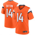 Kooe D.Broncos #14 Courtland Sutton Player Orange Home Replica Game Stitched Jerseys