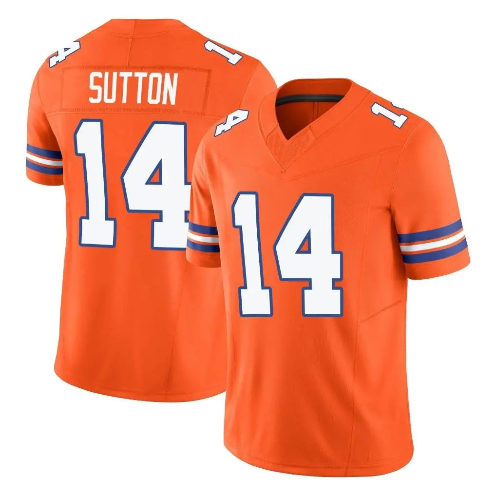 Kooe D.Broncos #14 Courtland Sutton Player Orange Limited Alternate Vapor F.U.S.E. Throwback Game Stitched Jerseys