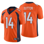 Kooe D.Broncos #14 Courtland Sutton Player Orange Limited Stitched Jerseys