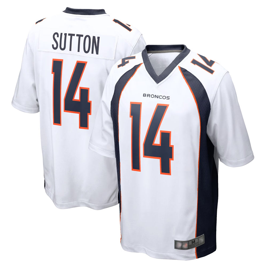 Kooe D.Broncos #14 Courtland Sutton Player White Game Stitched Jerseys