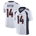 Kooe D.Broncos #14 Courtland Sutton Player White Vapor Untouchable Limited Home Game Stitched Jerseys