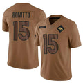Kooe D.Broncos #15 Nik Bonitto Player Brown Salute To Service Limited Stitched Jerseys