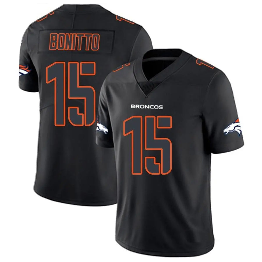 Kooe D.Broncos #15 Nik Bonitto Player Limited Black Impact Stitched Jerseys