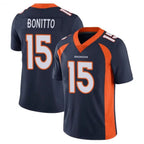 Kooe D.Broncos #15 Nik Bonitto Player Navy Vapor Limited Stitched Jerseys
