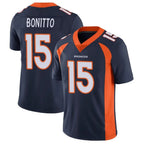 Kooe D.Broncos #15 Nik Bonitto Player Navy Vapor Untouchable Limited Game Stitched Jerseys