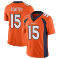 Kooe D.Broncos #15 Nik Bonitto Player Orange Color Vapor Untouchable Limited Game Stitched Jerseys