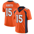 Kooe D.Broncos #15 Nik Bonitto Player Orange Color Vapor Untouchable Limited Game Stitched Jerseys