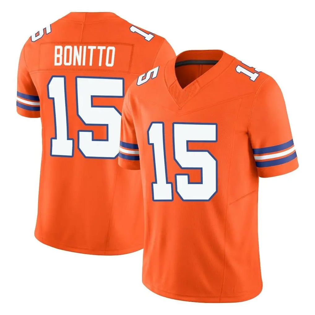 Kooe D.Broncos #15 Nik Bonitto Player Orange Limited Alternate Vapor F.U.S.E. Throwback Game Stitched Jerseys