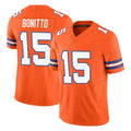 Kooe D.Broncos #15 Nik Bonitto Player Orange Limited Alternate Vapor F.U.S.E. Throwback Game Stitched Jerseys