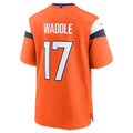 Kooe D.Broncos #17 Jaylen Waddle Orange Game Stitched Jerseys