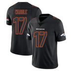Kooe D.Broncos #17 Jaylen Waddle Player Black Impact Limited Game Stitched Jerseys