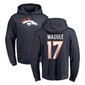Kooe D.Broncos #17 Jaylen Waddle Player Navy Pullover Hoodie Limited Stitched Jerseys