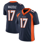 Kooe D.Broncos #17 Jaylen Waddle Player Navy Vapor Untouchable Limited Game Stitched Jerseys